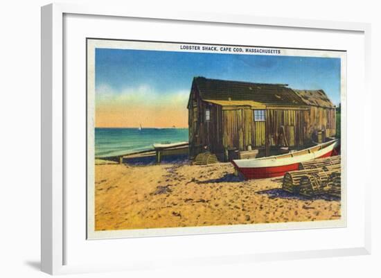 Cape Cod, Massachusetts - View of a Lobster Shack-Lantern Press-Framed Art Print