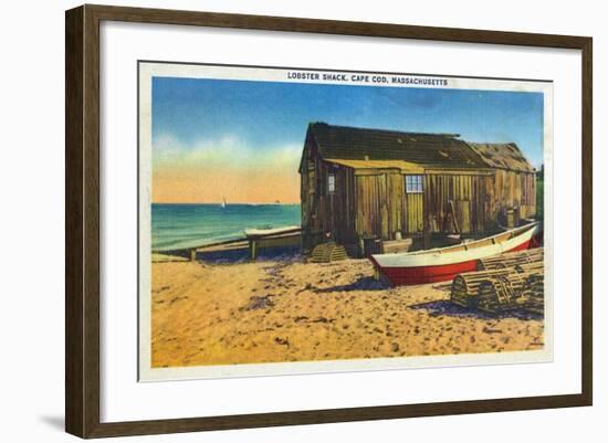 Cape Cod, Massachusetts - View of a Lobster Shack-Lantern Press-Framed Art Print