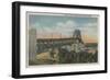 Cape Cod, Massachusetts - View of Bourne Bridge-Lantern Press-Framed Art Print