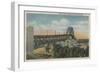 Cape Cod, Massachusetts - View of Bourne Bridge-Lantern Press-Framed Art Print