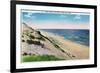 Cape Cod, Massachusetts - View of Sand Dunes and the Beach-Lantern Press-Framed Art Print