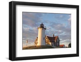 Cape Cod, Nobska Lighthouse on the coast of Massachusetts, near Woods Hole-Greg Probst-Framed Photographic Print