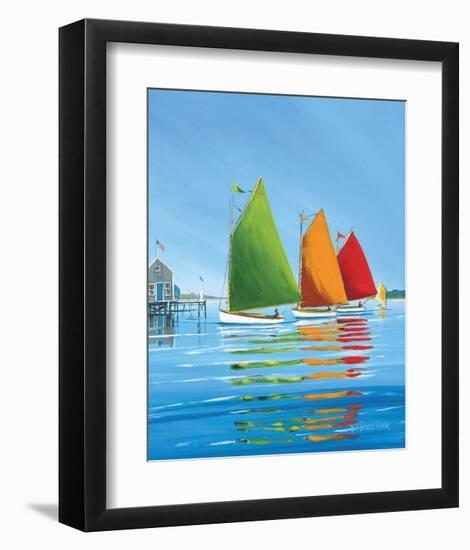 Cape Cod Sail-Sally Caldwell Fisher-Framed Art Print