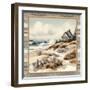 Cape Cod Shoreline-Nicole DeCamp-Framed Art Print