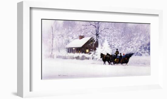 Cape Cod Sleighride-Paul Landry-Framed Art Print