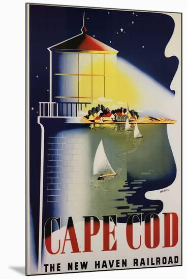 Cape Cod Vintage Ad Art Print Poster-null-Mounted Poster