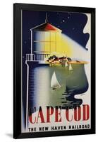 Cape Cod Vintage Ad Art Print Poster-null-Framed Poster