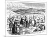 Cape Cod Women Picking and Sorting Cranberries, 1875-null-Mounted Giclee Print