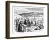 Cape Cod Women Picking and Sorting Cranberries, 1875-null-Framed Giclee Print