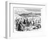 Cape Cod Women Picking and Sorting Cranberries, 1875-null-Framed Giclee Print