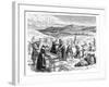 Cape Cod Women Picking and Sorting Cranberries, 1875-null-Framed Giclee Print