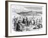 Cape Cod Women Picking and Sorting Cranberries, 1875-null-Framed Giclee Print