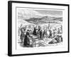 Cape Cod Women Picking and Sorting Cranberries, 1875-null-Framed Giclee Print