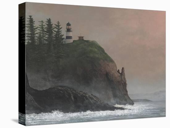 Cape Disappointment Light-David Knowlton-Stretched Canvas