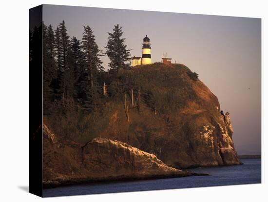 Cape Disappointment Lighthouse, Lewis and Clark Trail, Illwaco, Washington, USA-Connie Ricca-Stretched Canvas
