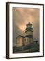 Cape Disappointment Lighthouse-George Johnson-Framed Photo