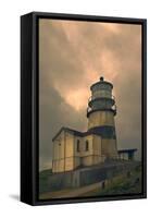 Cape Disappointment Lighthouse-George Johnson-Framed Stretched Canvas