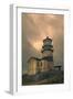 Cape Disappointment Lighthouse-George Johnson-Framed Photo