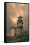 Cape Disappointment Lighthouse-George Johnson-Framed Stretched Canvas