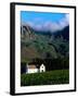 Cape Dutch Colonial Manor House and Vineyard with Mountain Backdrop, Dornier, South Africa-Ariadne Van Zandbergen-Framed Premium Photographic Print