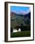 Cape Dutch Colonial Manor House and Vineyard with Mountain Backdrop, Dornier, South Africa-Ariadne Van Zandbergen-Framed Photographic Print