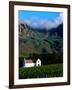 Cape Dutch Colonial Manor House and Vineyard with Mountain Backdrop, Dornier, South Africa-Ariadne Van Zandbergen-Framed Photographic Print