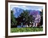 Cape Dutch Farmstead Vineyard Near Franschoek, Western Cape, South Africa-John Warburton-lee-Framed Photographic Print