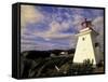 Cape Enrage Lighthouse, New Brunswick, Canada-Walter Bibikow-Framed Stretched Canvas