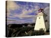 Cape Enrage Lighthouse, New Brunswick, Canada-Walter Bibikow-Stretched Canvas