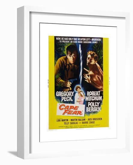 Cape Fear, Gregory Peck, Polly Bergen, Lori Martin, Robert Mitchum, 1962-null-Framed Art Print