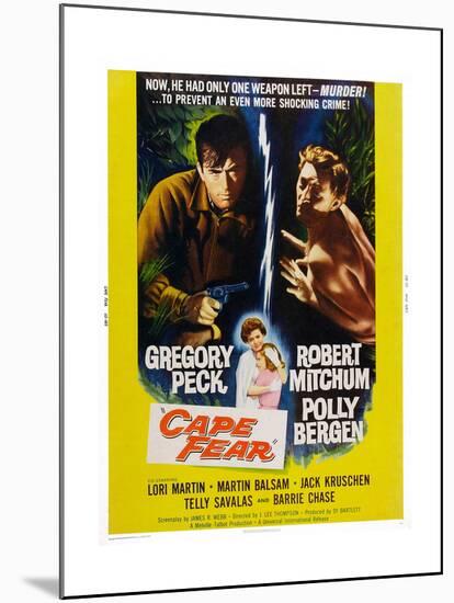 Cape Fear, Gregory Peck, Polly Bergen, Lori Martin, Robert Mitchum, 1962-null-Mounted Art Print