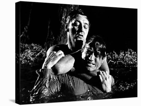 Cape Fear, Robert Mitchum, Gregory Peck, 1962-null-Stretched Canvas