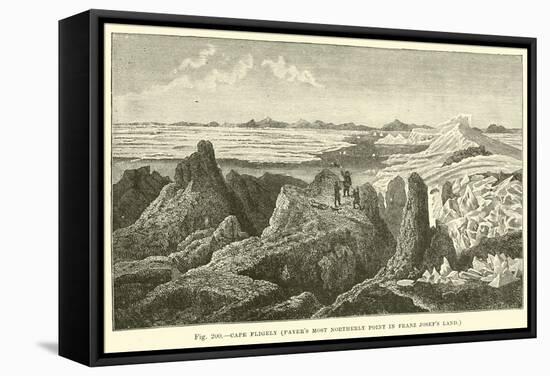 Cape Fligely, Payer's Most Northerly Point in Franz Josef's Land-null-Framed Stretched Canvas