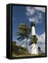 Cape Florida Lighthouse, Key Biscayne, Miami, Florida-Walter Bibikow-Framed Stretched Canvas