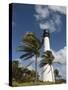 Cape Florida Lighthouse, Key Biscayne, Miami, Florida-Walter Bibikow-Stretched Canvas