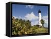 Cape Florida Lighthouse, Key Biscayne, Miami, Florida-Walter Bibikow-Framed Stretched Canvas