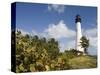 Cape Florida Lighthouse, Key Biscayne, Miami, Florida-Walter Bibikow-Stretched Canvas