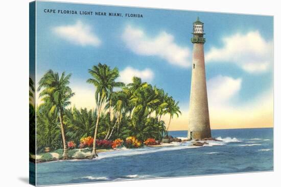Cape Florida Lighthouse, Miami, Florida-null-Stretched Canvas