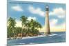 Cape Florida Lighthouse, Miami, Florida-null-Mounted Art Print