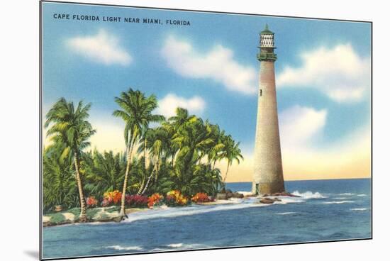 Cape Florida Lighthouse, Miami, Florida-null-Mounted Premium Giclee Print
