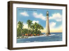 Cape Florida Lighthouse, Miami, Florida-null-Framed Art Print