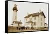 Cape Foulweather Lighthouse-null-Framed Stretched Canvas