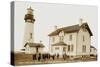 Cape Foulweather Lighthouse-null-Stretched Canvas