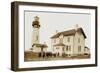 Cape Foulweather Lighthouse-null-Framed Art Print