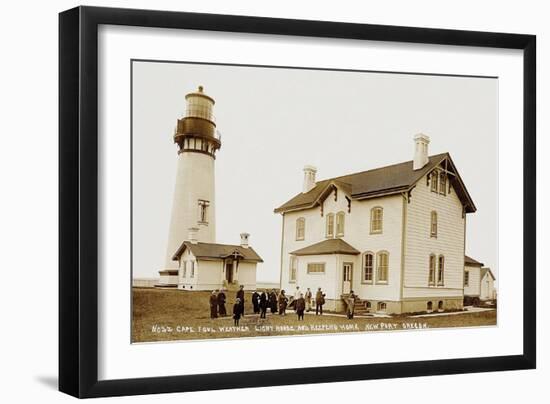 Cape Foulweather Lighthouse-null-Framed Art Print