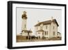 Cape Foulweather Lighthouse-null-Framed Art Print