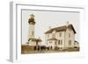 Cape Foulweather Lighthouse-null-Framed Art Print