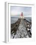 Cape Gardskagi with Lighthouse During Winter on the Reykjanes Peninsula. Iceland-Martin Zwick-Framed Photographic Print