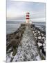 Cape Gardskagi with Lighthouse During Winter on the Reykjanes Peninsula. Iceland-Martin Zwick-Mounted Photographic Print