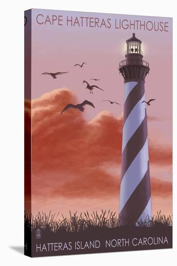 Cape Hatteras Lighthouse - North Carolina, c.2009-Lantern Press-Stretched Canvas